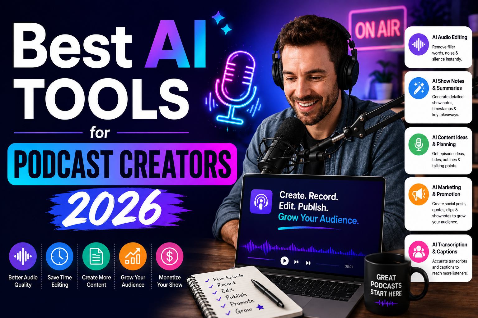 Best AI Tools for Podcast Creators 2026