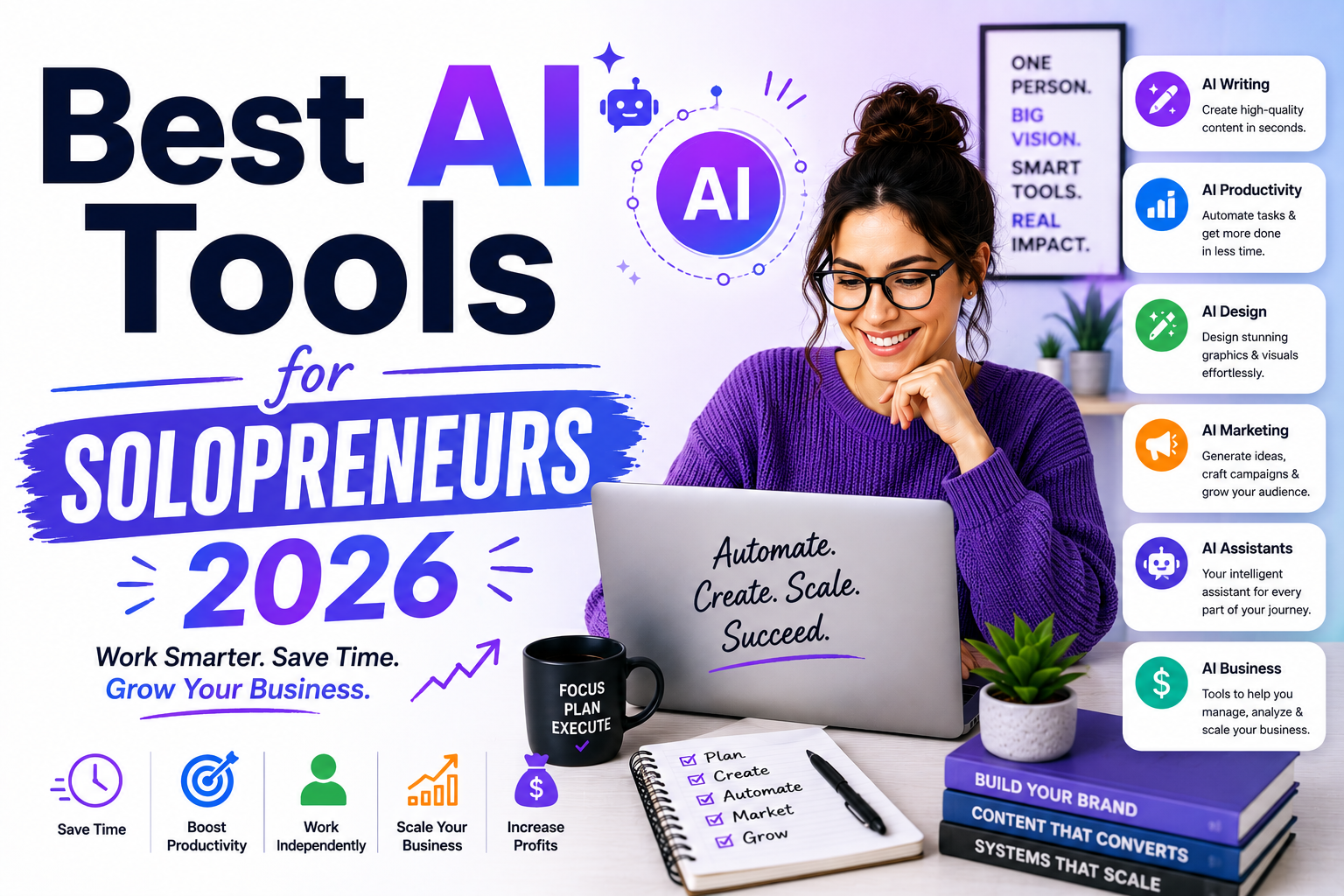 Best AI Tools for Solopreneurs 2026
