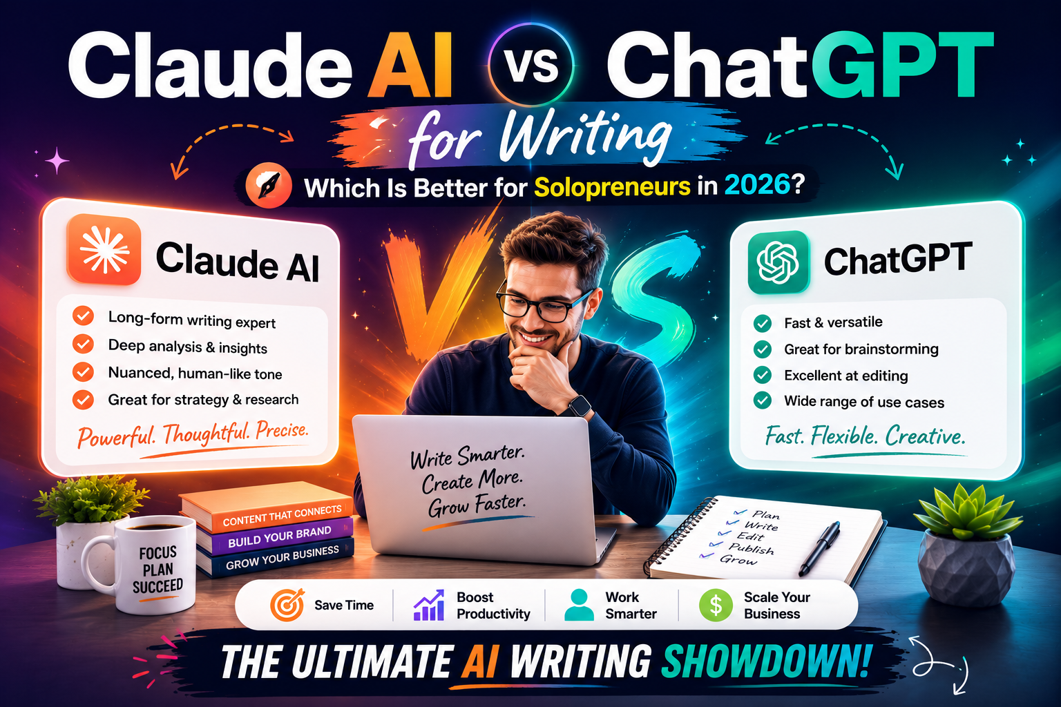 Claude AI vs ChatGPT for Writing: Which Is Better for Solopreneurs in 2026?